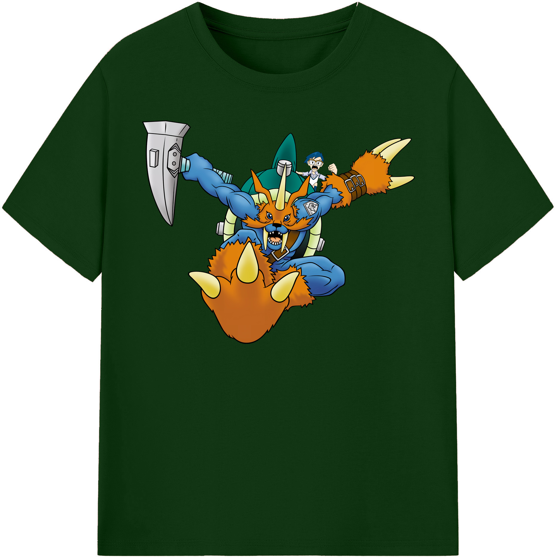 （画像用） Digimon デジタルモンスター/デジモン 綿100％半袖Tシャツ（フロントプリント）